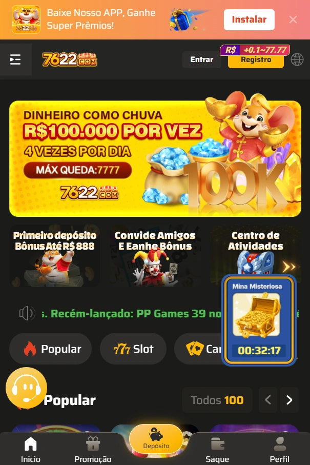 7622 Cassino Online Brasil 2025 – Pix Instantâneo, Bônus Exclusivos e Jackpots Milionários para Jogadores Brasileiros
